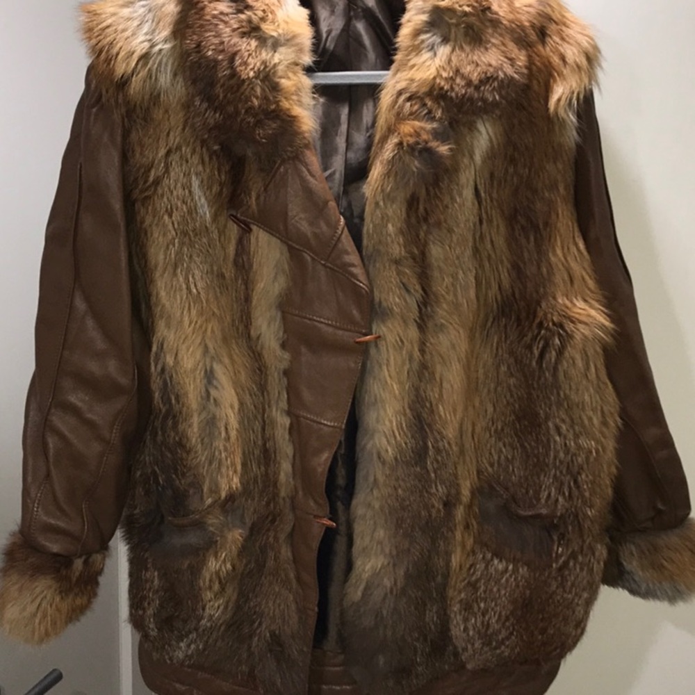 Vintage Leather& Fur Jacket